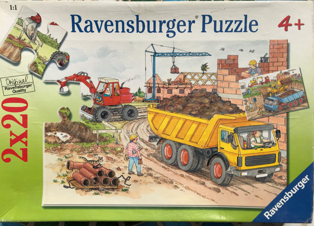 2x20 Puzzle-Teile Bausstellen Fahrzeuge